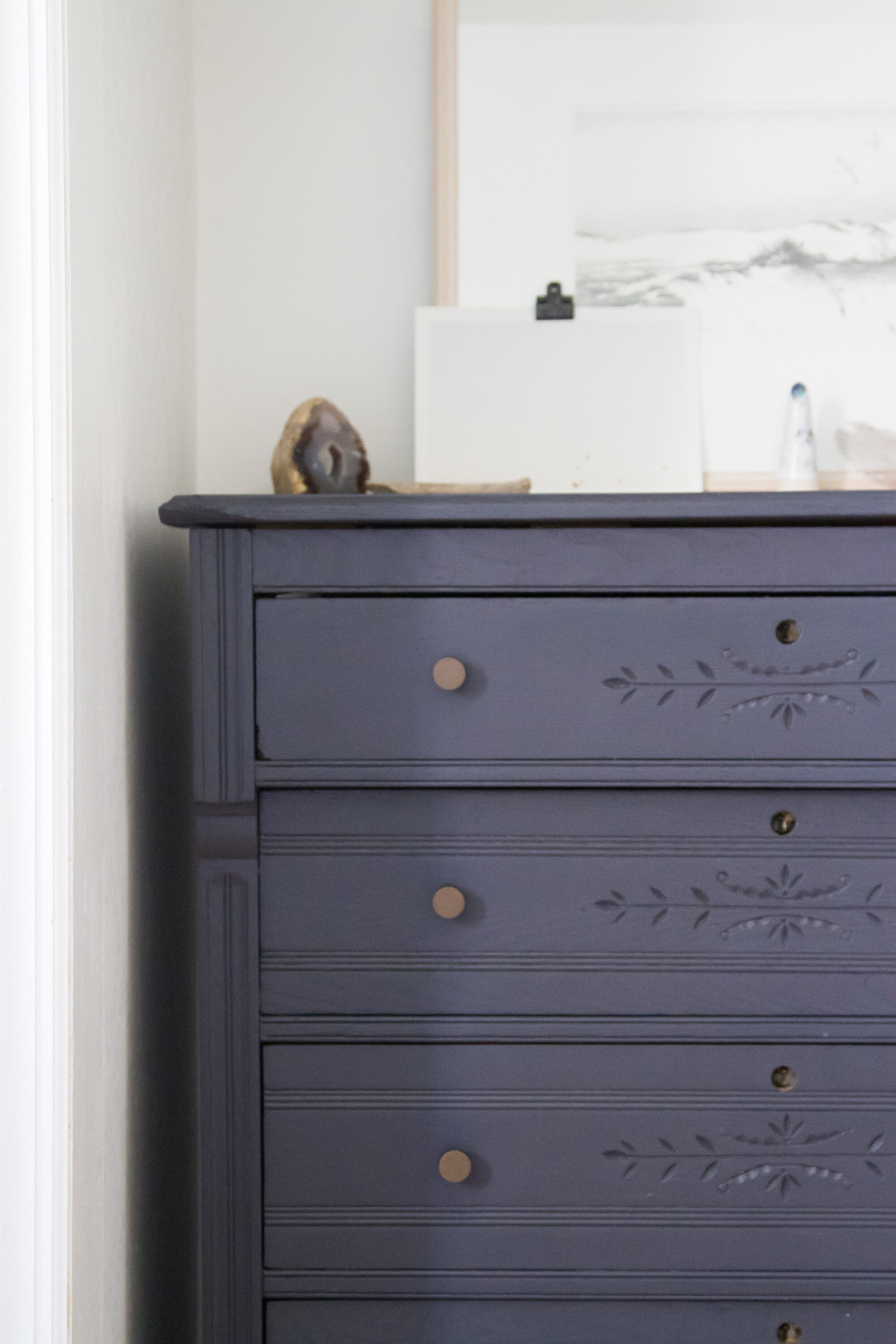 dresser drawers in a tiny apartment | reading my tea leaves