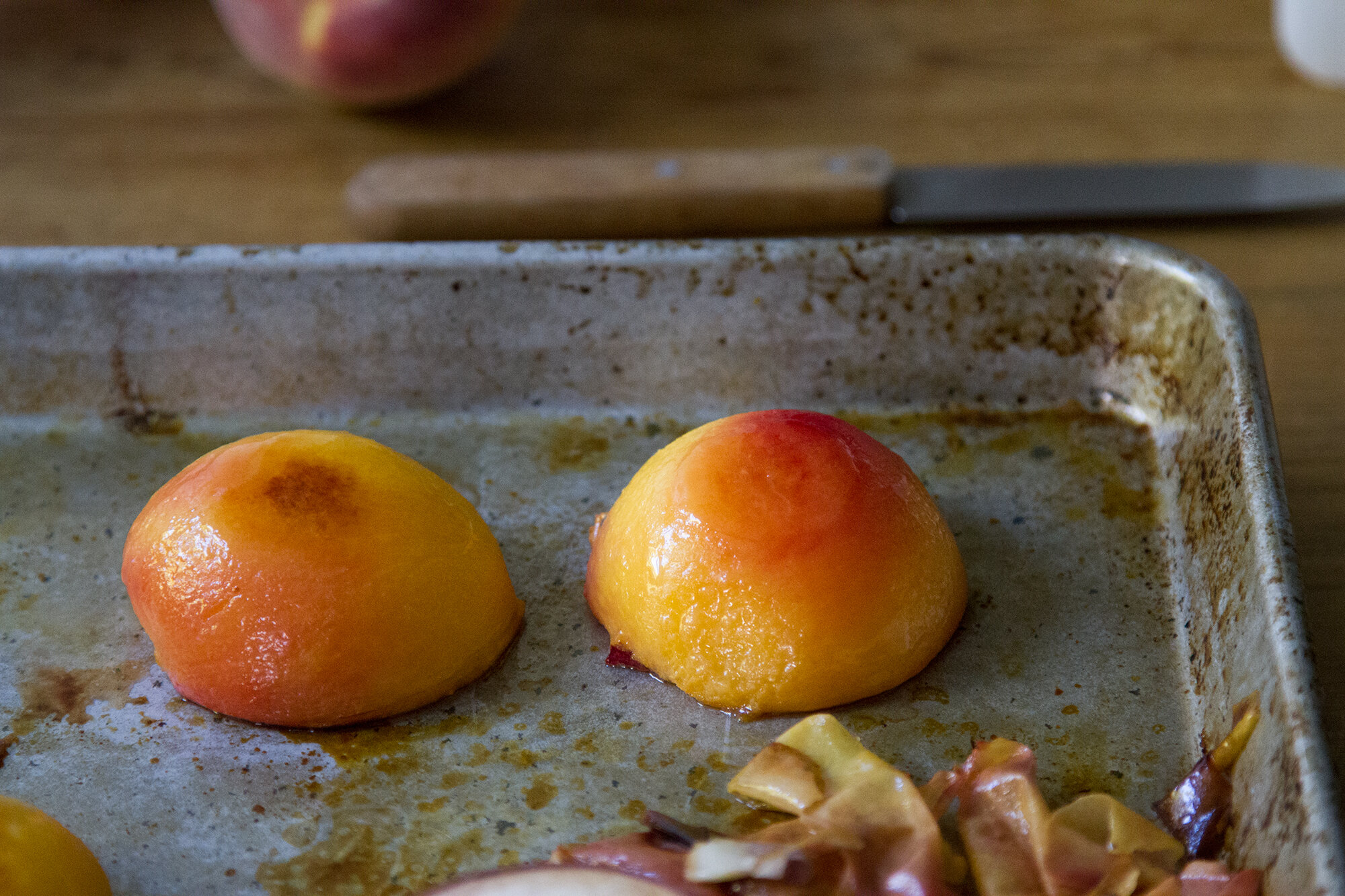 roasted peaches and cashew cream popsicles | reading my tea leaves