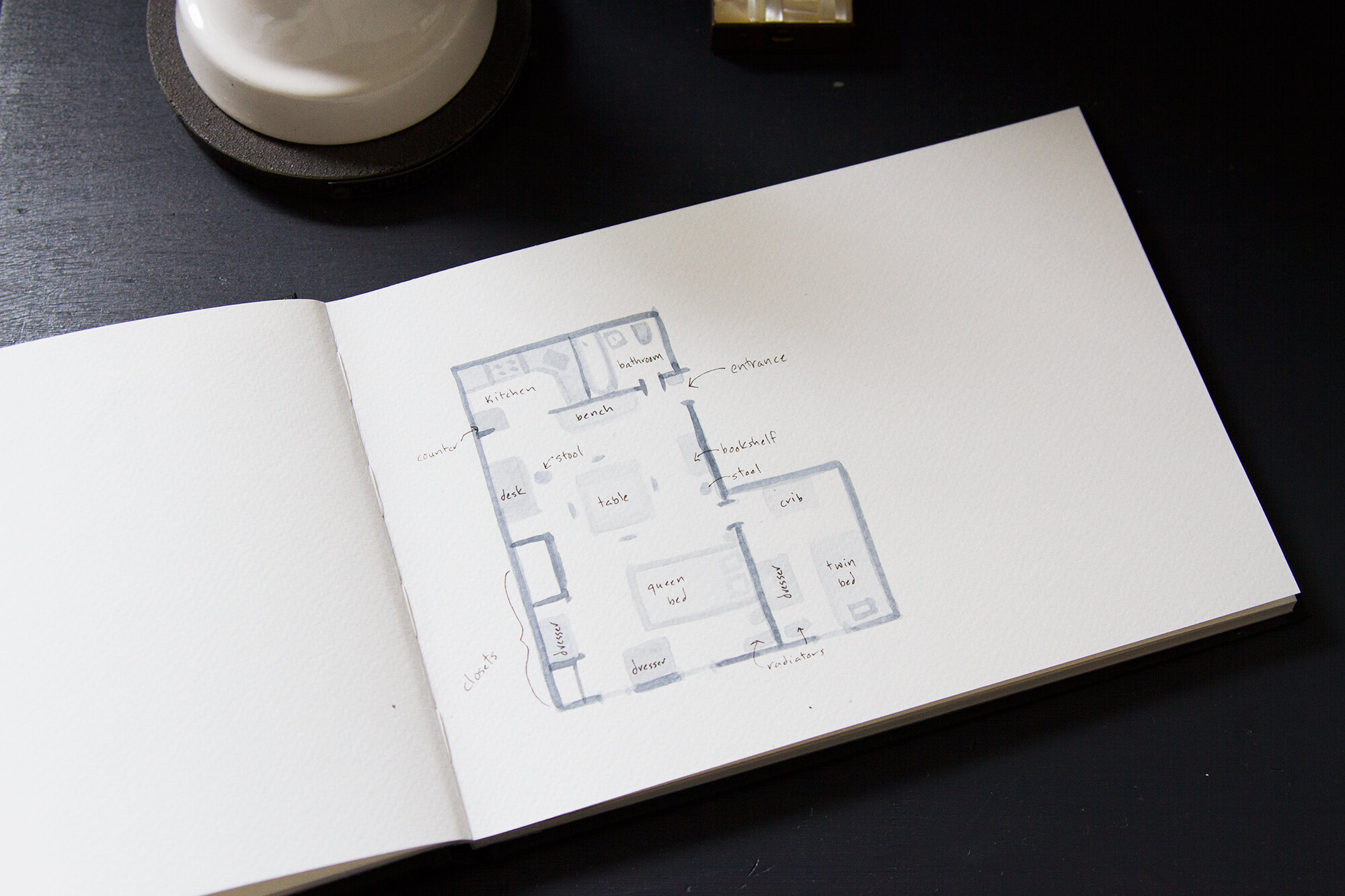 floor plan | life in a tiny apartment | reading my tea leaves