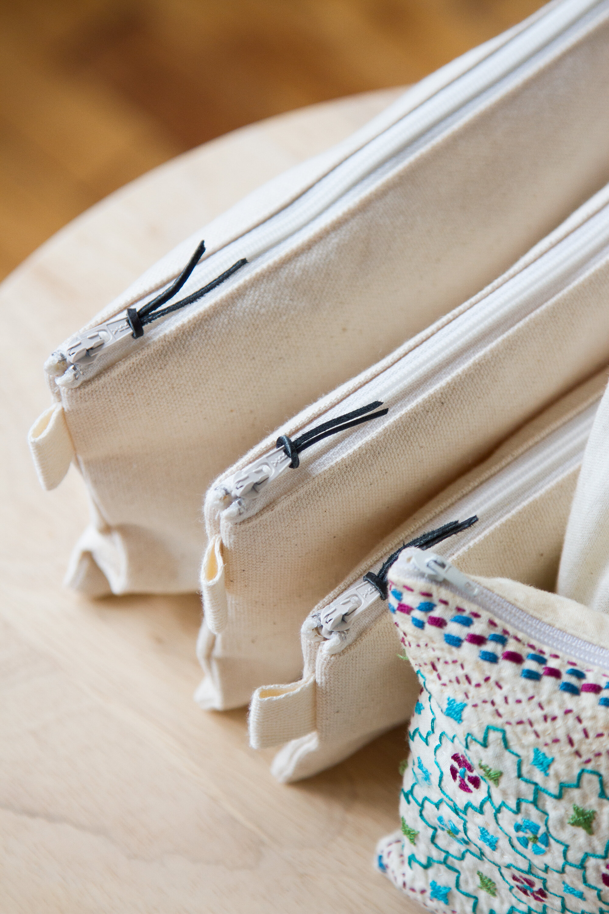 Simple Lined Zipper Pouches - Purl Soho