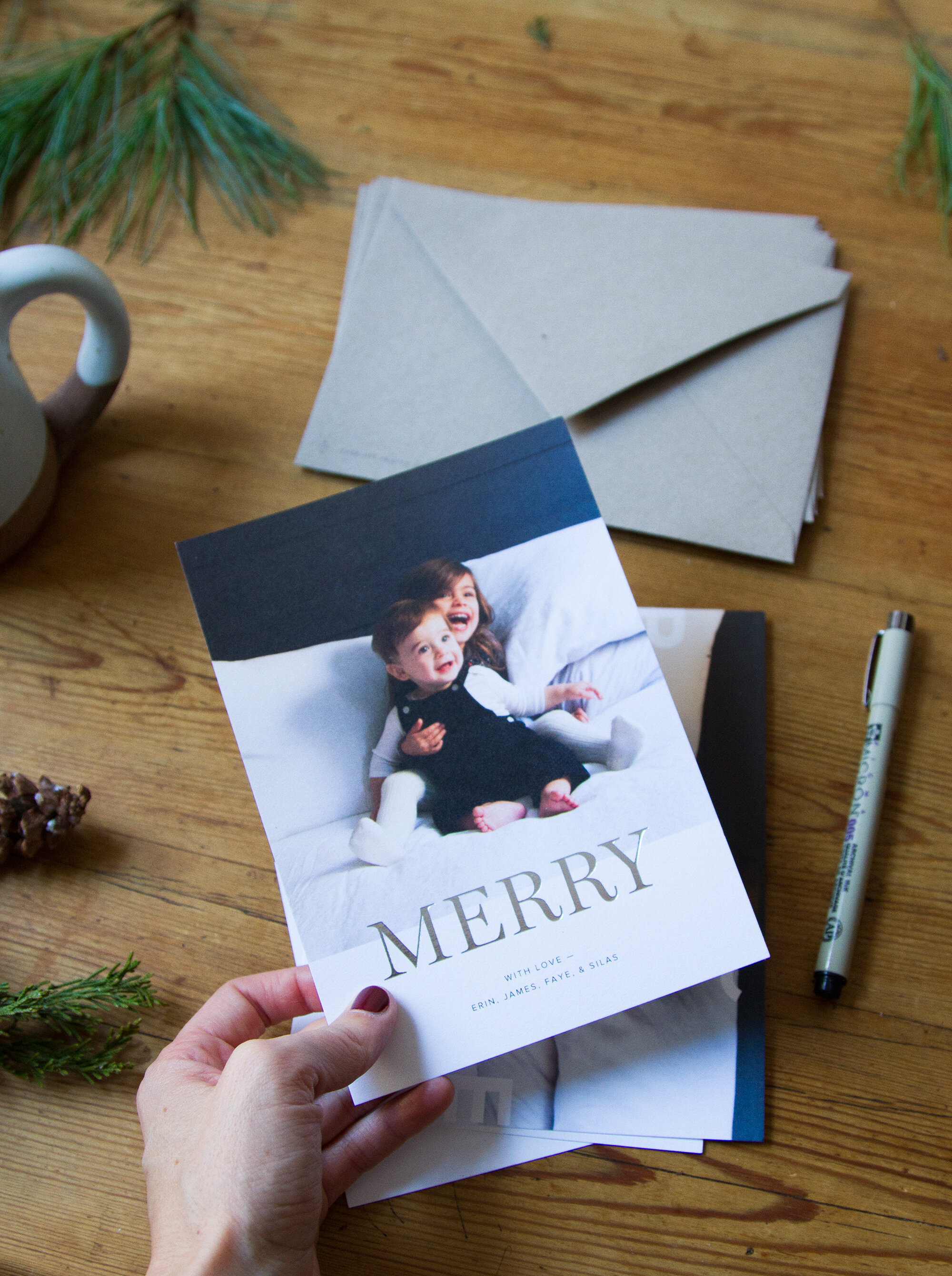 choosing a holiday card with artifact uprising | reading my tea leaves