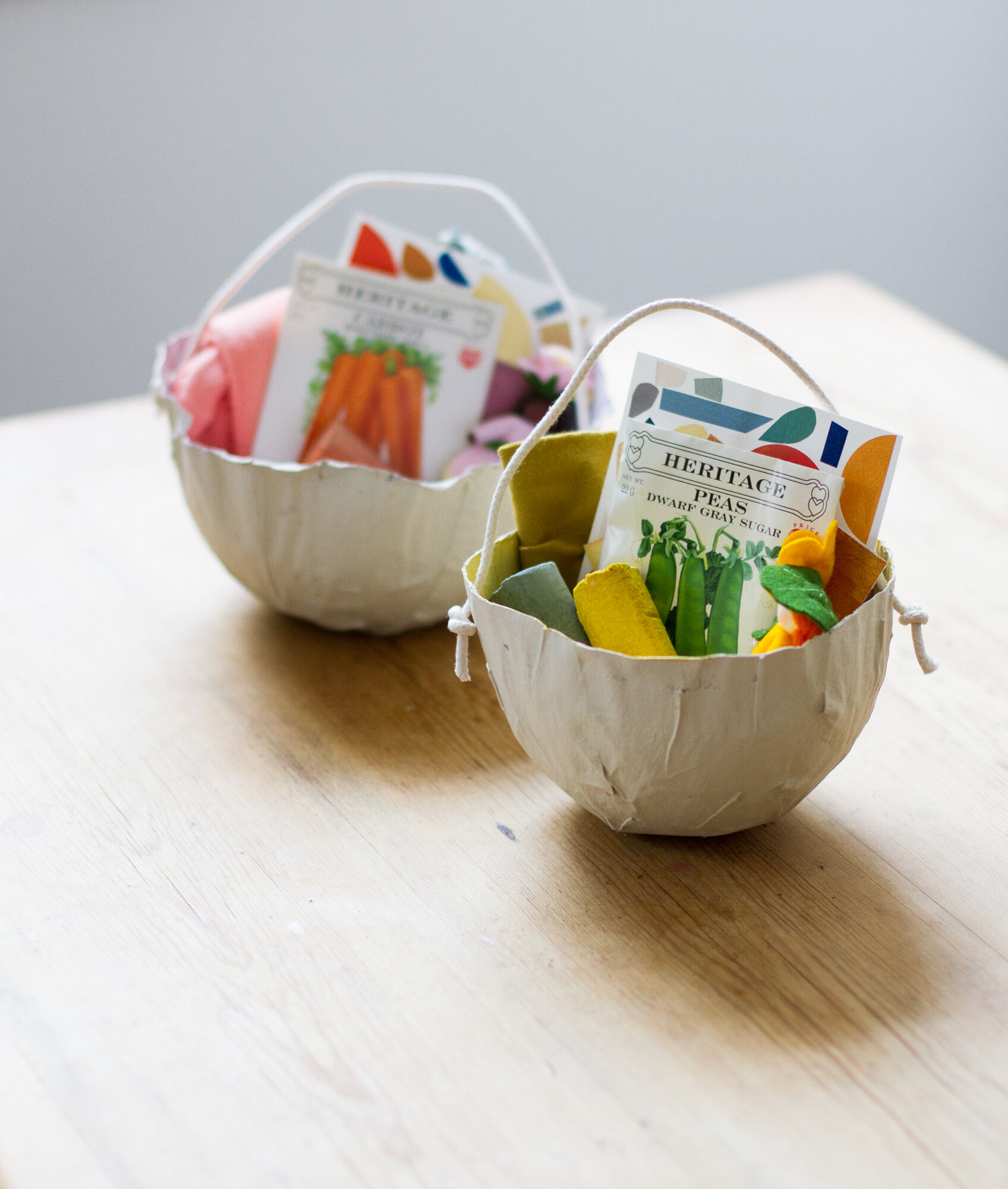 papier-mache easter baskets | reading my tea leaves