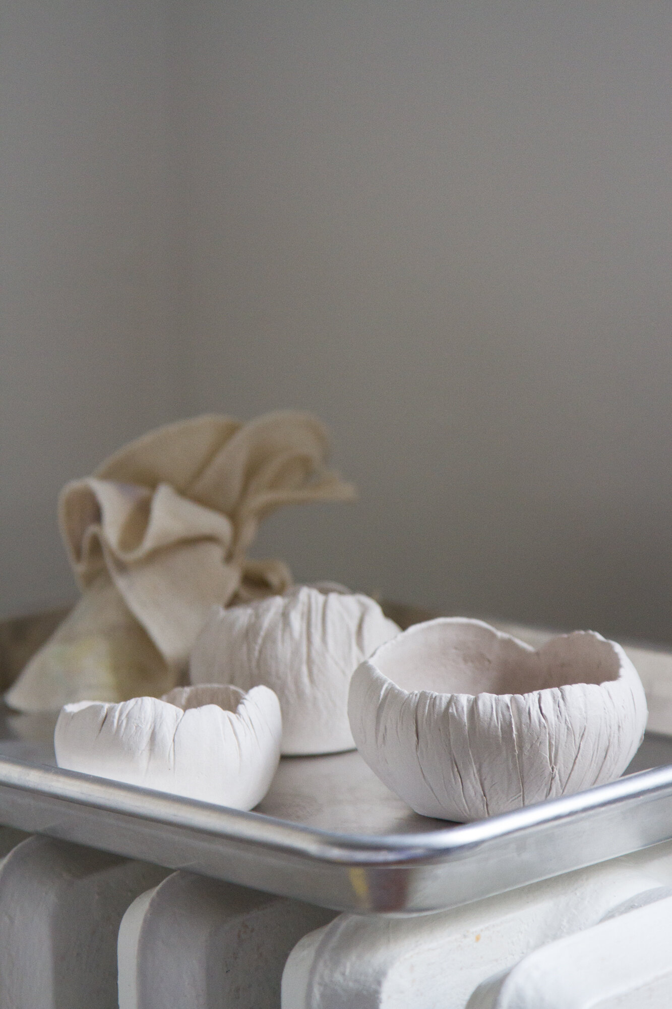 handmade clay vessels drying | reading my tea leaves